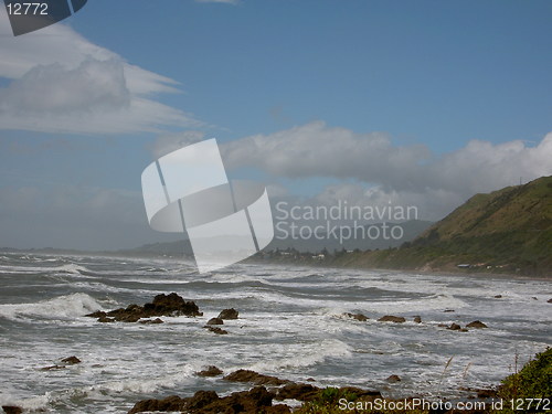 Image of Stormy Coast, Wellington, New Zealand