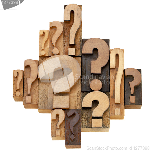Image of question mark abstract