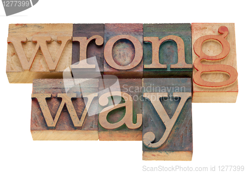 Image of wrong way