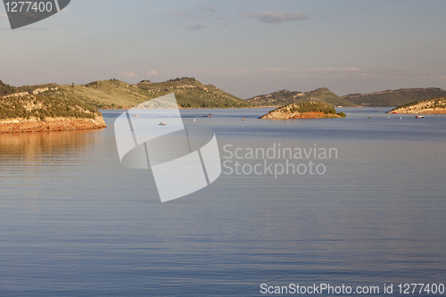 Image of summer on a mountain lake