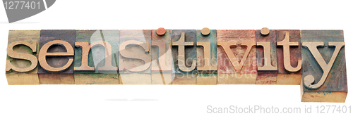 Image of sensitivity word