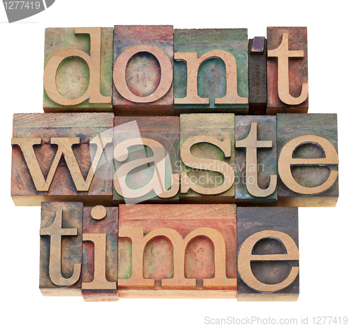 Image of do not waste time