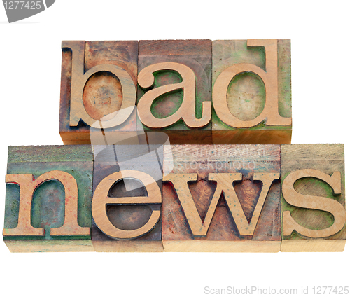 Image of bad news 