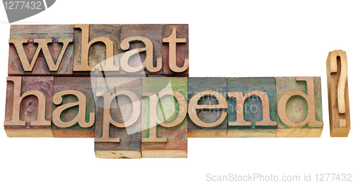 Image of what happened question