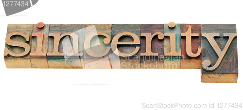 Image of sincerity word