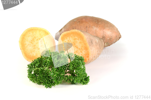 Image of Sweet potatoes with parsley