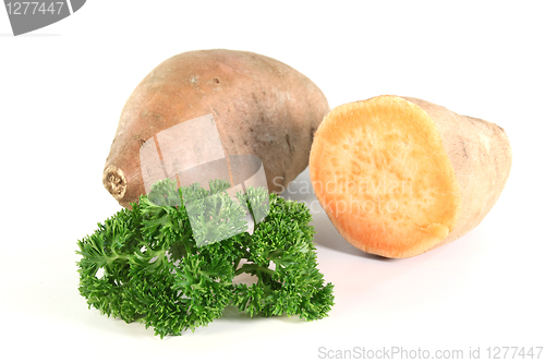 Image of Sweet potatoes with parsley