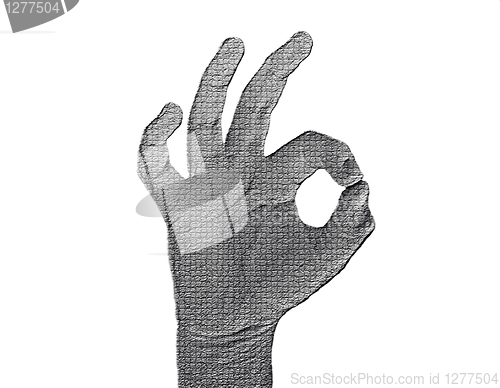 Image of All-Fine Hand on White