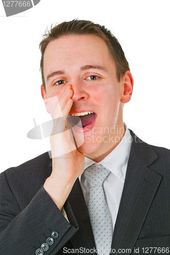 Image of Screaming businesman