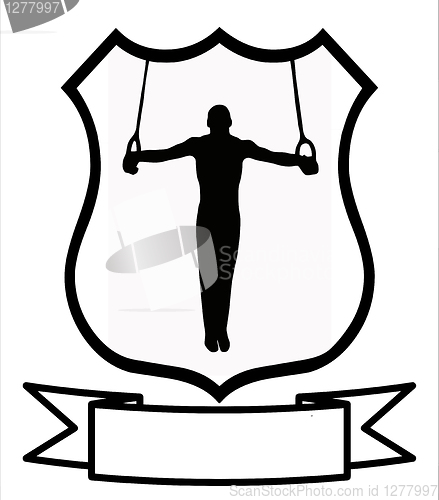 Image of Male Gymnastics Sport Shield 
