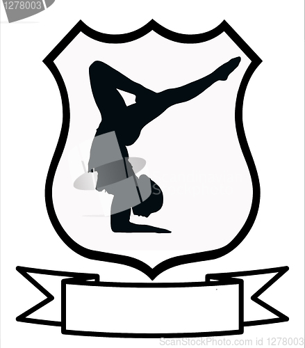 Image of Woman Gymnastics Sport Shield 