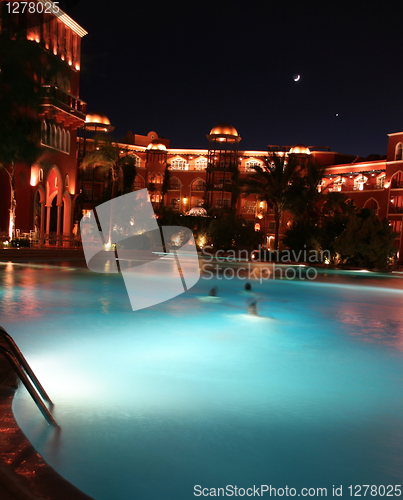 Image of night swimming