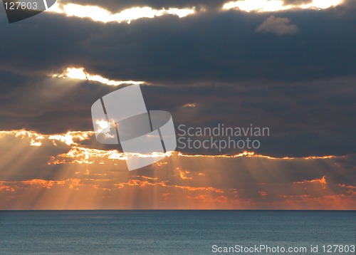 Image of Sunset on the sea