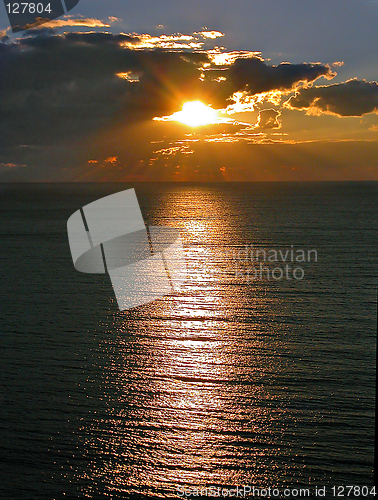 Image of Sunset on the sea