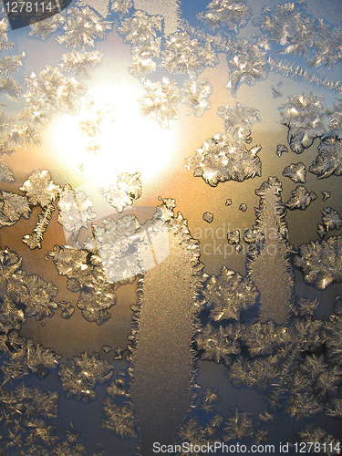 Image of frost and sun