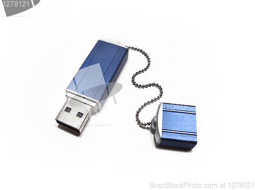 Image of flash drive isolated on white