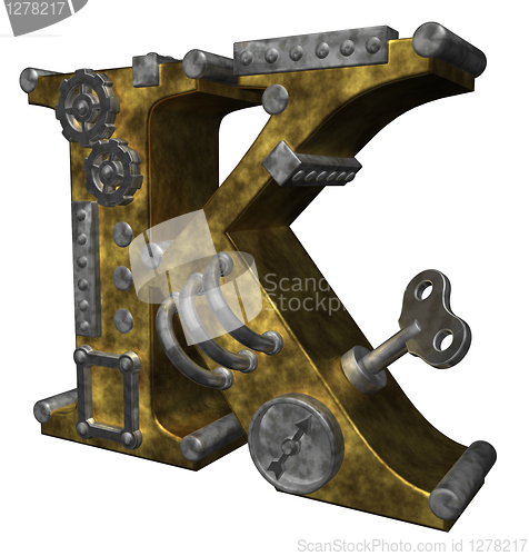 Image of steampunk letter k