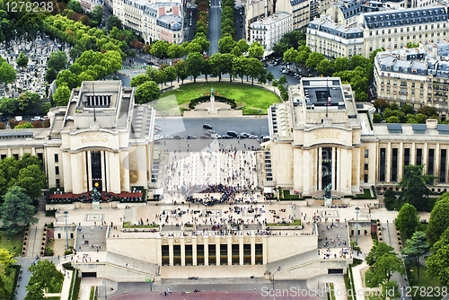 Image of Chaillot palace view from Eifell tower
