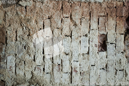 Image of Pale gray brick wall texture