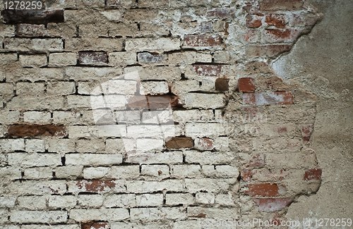 Image of Pale gray brick wall texture