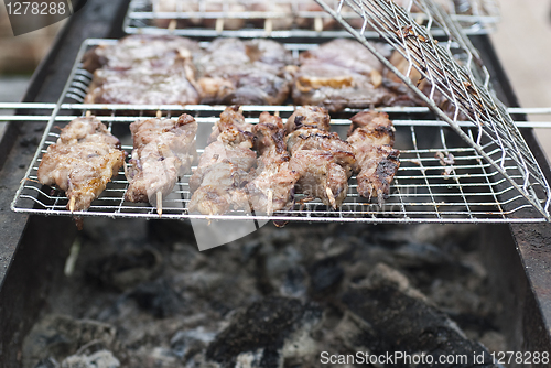 Image of Meat on a grill