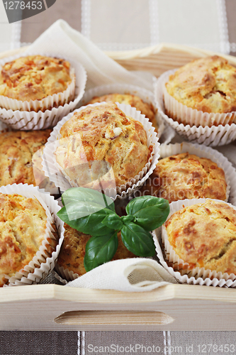 Image of muffins with ham and cheese
