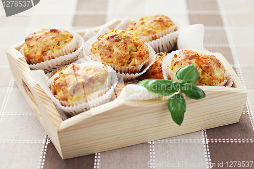 Image of muffins with ham and cheese
