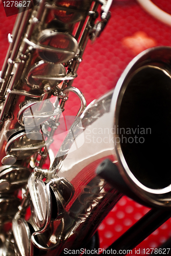 Image of Saxophone close-up