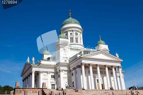 Image of Tuomiokirkko church in Helsinki, Finland