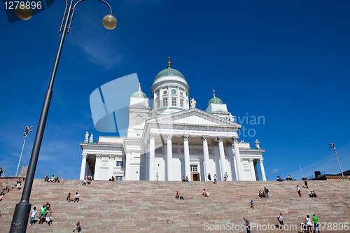 Image of Tuomiokirkko church in Helsinki, Finland