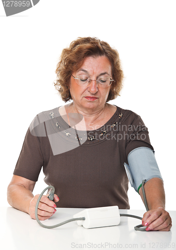 Image of blood pressure check