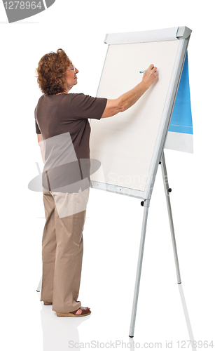 Image of teacher at work