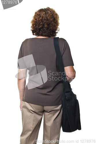 Image of back view of woman