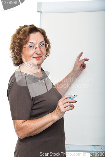 Image of teacher at work