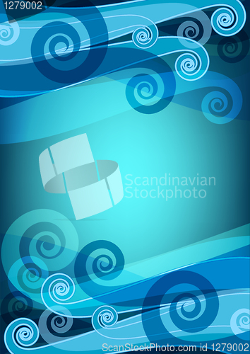 Image of Dark blue card