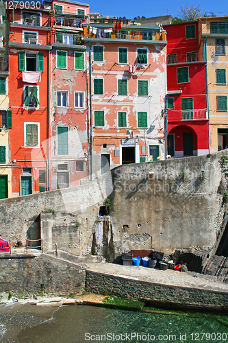 Image of Italy. Cinque Terre. Riomaggiore village 