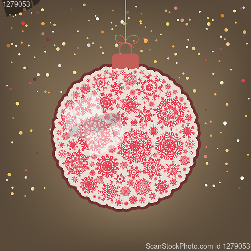 Image of ?hristmas background with christmas ball. EPS 8