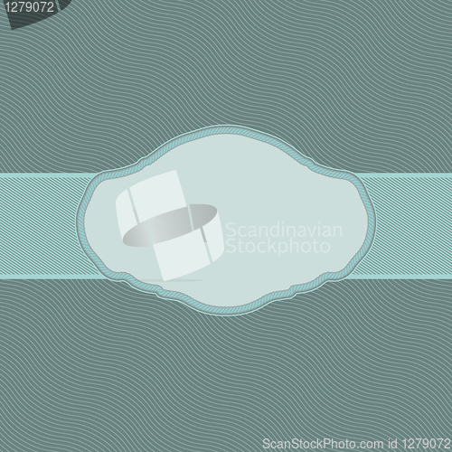 Image of Vintage styled card with wave. EPS 8