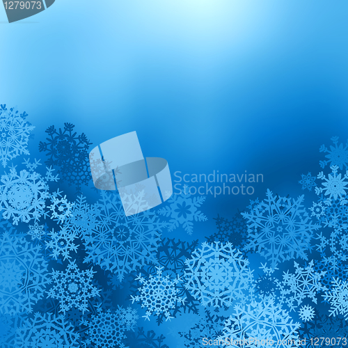 Image of Blue color christmas background. EPS 8