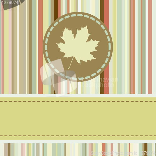 Image of Art autumn vintage background. EPS 8