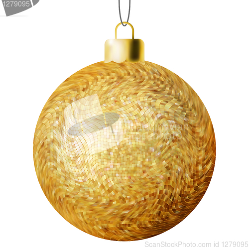 Image of Christmas ball on a white background. EPS 8