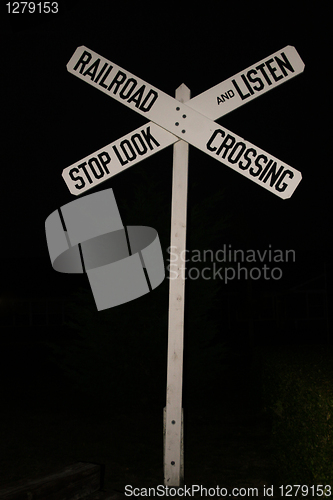 Image of Railroad crossing sign