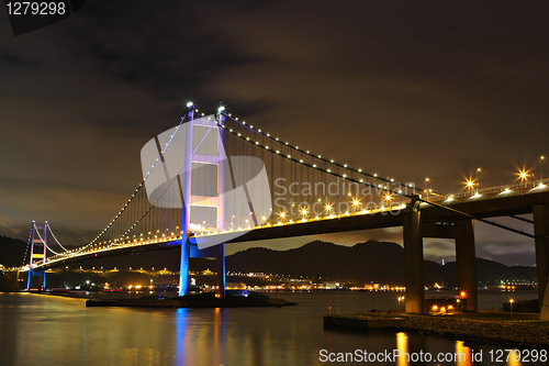 Image of Tsing Ma Bridge night view