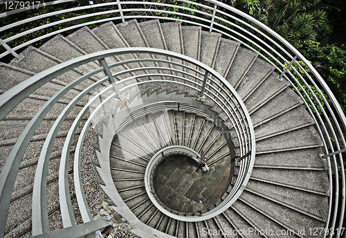 Image of beautiful spiraling stairs