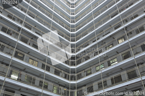 Image of public apartment block in Hong Kong