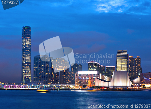 Image of kowloon at night
