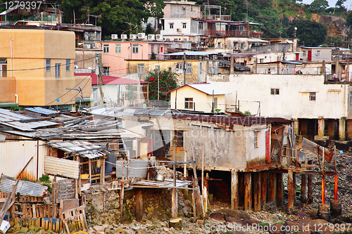 Image of fishing village of Lei Yue Mun in Hong Kong