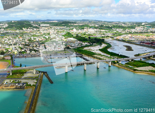 Image of aerial photo of okinawa japan