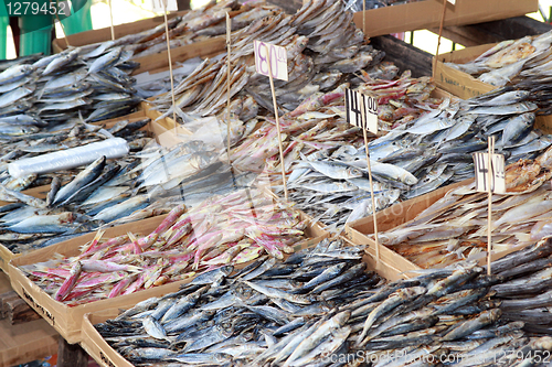 Image of Fish market in Tanjay city in the Philipines