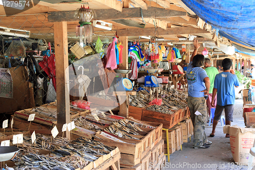 Image of Fish market in Tanjay city in the Philipines